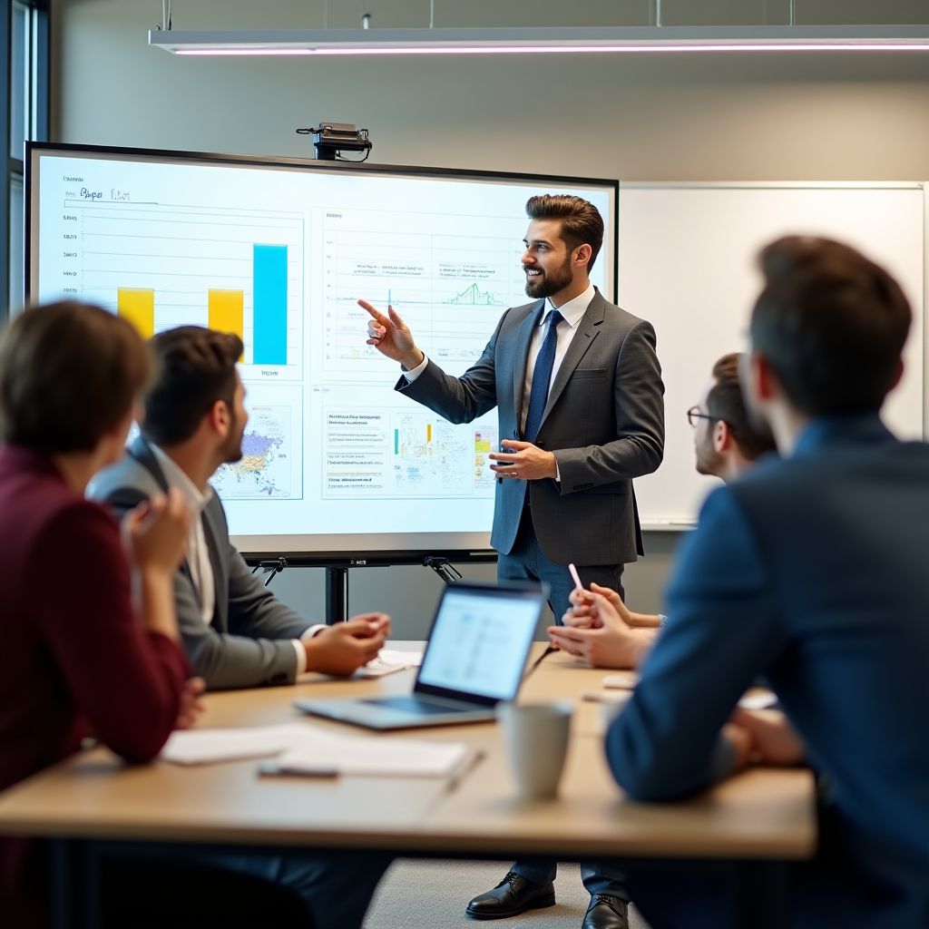 První kancelář našeho týmu a první školení v roce 2015